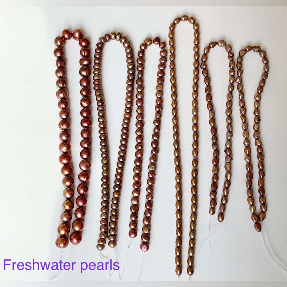 Freshwater pearls - six strands